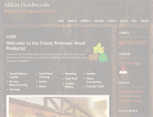 Tablet Screenshot of aitkinhardwoods.com